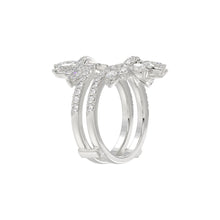 Load image into Gallery viewer, LADIES ENHANCERS RING 2 1/4CT ROUND/PEAR/MARQUISE DIAMOND 14K WHITE GOLD
