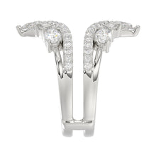 Load image into Gallery viewer, 14K WHITE GOLD 1 3/4CT ROUND/EMERALD/PEAR/OVAL DIAMOND LADIES RING
