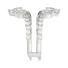 Load image into Gallery viewer, LADIES ENHANCERS RING 1 3/4CT ROUND/PEAR/DIAMOND 14K WHITE GOLD

