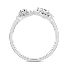 Load image into Gallery viewer, LADIES RING 1CT ROUND/PEAR/EMERALD DIAMOND 14K WHITE GOLD
