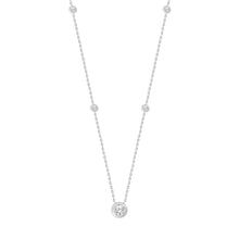 Load image into Gallery viewer, LADIES NECKLACE 1 5/8CT ROUND DIAMOND 14K WHITE GOLD
