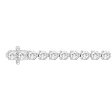 Load image into Gallery viewer, LADIES BRACELET 3CT ROUND DIAMOND 14K WHITE GOLD
