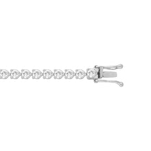 Load image into Gallery viewer, LADIES BRACELET 5CT ROUND DIAMOND 14K WHITE GOLD
