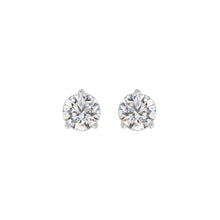 Load image into Gallery viewer, 14K WHITE GOLD 2CT ROUND DIAMOND LADIES SOLITAIRE EARRINGS 
