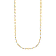 Load image into Gallery viewer, MENS NECKLACE 7CT ROUND DIAMOND 14K YELLOW GOLD 
