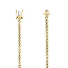 Load image into Gallery viewer, MENS NECKLACE 7CT ROUND DIAMOND 14K YELLOW GOLD 
