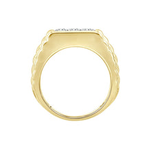 Load image into Gallery viewer, MEN'S RING 1 1/2CT ROUND DIAMOND 14K YELLOW GOLD
