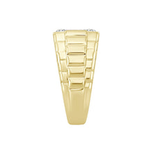 Load image into Gallery viewer, MEN'S RING 1 1/2CT ROUND DIAMOND 14K YELLOW GOLD
