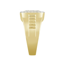 Load image into Gallery viewer, MEN'S RING 1 3/4CT ROUND DIAMOND 10K YELLOW GOLD
