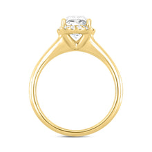 Load image into Gallery viewer, LADIES RING 2 1/6CT ROUND/OVAL DIAMOND 14K YELLOW GOLD (CENTER STONE OVAL DIAMOND 2CT )
