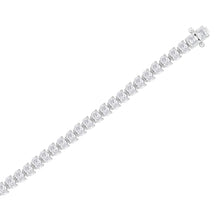 Load image into Gallery viewer, LADIES BRACELET 7CT OVAL DIAMOND 14K WHITE GOLD
