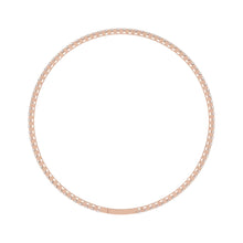 Load image into Gallery viewer, LADIES FLEXIBLE BANGLE 5 1/3CT ROUND DIAMOND 14K ROSE GOLD 
