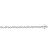 Load image into Gallery viewer, MEN'S BRACELET 2 1/2CT ROUND DIAMOND 14K WHITE GOLD
