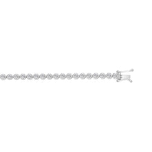 Load image into Gallery viewer, MEN'S BRACELET 2 1/2CT ROUND DIAMOND 14K WHITE GOLD
