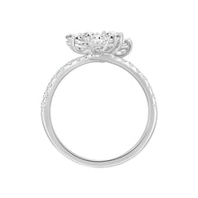 Load image into Gallery viewer, LADIES RING 1 3/4CT ROUND/PEAR DIAMOND 14K WHITE GOLD
