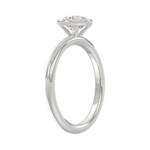 Load image into Gallery viewer, LADIES SOLITAIRE RING 1CT ROUND DIAMOND 14K WHITE GOLD (CENTER STONE ROUND DIAMOND 1CT )
