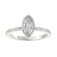 Load image into Gallery viewer, LADIES SOLITAIRE RING 1CT MARQUISE DIAMOND 14K WHITE GOLD (CENTER STONE MARQUISE DIAMOND 1CT )
