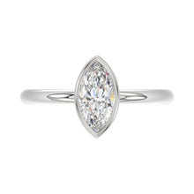 Load image into Gallery viewer, LADIES SOLITAIRE RING 1CT MARQUISE DIAMOND 14K WHITE GOLD (CENTER STONE MARQUISE DIAMOND 1CT )
