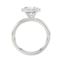 Load image into Gallery viewer, LADIES SOLITAIRE RING 3CT ROUND DIAMOND 14K WHITE GOLD (CENTER STONE ROUND DIAMOND 3CT )
