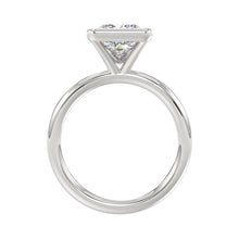 Load image into Gallery viewer, LADIES SOLITAIRE RING 3CT PRINCESS DIAMOND 14K WHITE GOLD (CENTER STONE PRINCESS DIAMOND 3CT )
