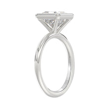 Load image into Gallery viewer, LADIES SOLITAIRE RING 3CT PRINCESS DIAMOND 14K WHITE GOLD (CENTER STONE PRINCESS DIAMOND 3CT )
