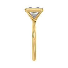 Load image into Gallery viewer, LADIES SOLITAIRE RING 3CT PRINCESS DIAMOND 14K YELLOW GOLD (CENTER STONE PRINCESS DIAMOND 3CT )
