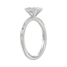 Load image into Gallery viewer, LADIES SOLITAIRE RING 1CT PRINCESS DIAMOND 14K WHITE GOLD (CENTER STONE PRINCESS DIAMOND 1CT )
