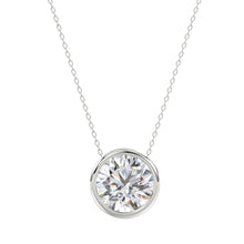 Load image into Gallery viewer, LADIES SOLITAIRE PENDANT 2CT ROUND DIAMOND 14K WHITE GOLD
