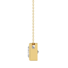 Load image into Gallery viewer, LADIES SOLITAIRE PENDANT 3CT PRINCESS DIAMOND 14K YELLOW GOLD
