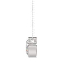 Load image into Gallery viewer, LADIES SOLITAIRE PENDANT 3CT ROUND DIAMOND 14K WHITE GOLD
