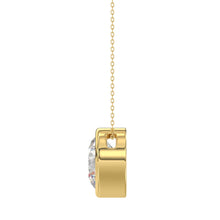 Load image into Gallery viewer, LADIES SOLITAIRE PENDANT 3CT ROUND DIAMOND 14K YELLOW GOLD

