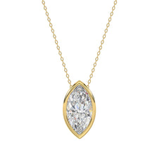 Load image into Gallery viewer, LADIES SOLITAIRE PENDANT 3CT MARQUISE DIAMOND 14K YELLOW GOLD
