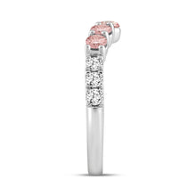 Load image into Gallery viewer, LADIES BAND 1CT ROUND DIAMOND 14K WHITE GOLD 
