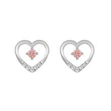 Load image into Gallery viewer, LADIES EARRINGS 1/3CT ROUND DIAMOND 14K WHITE GOLD (CENTER STONE ROUND DIAMOND 1/5CT )
