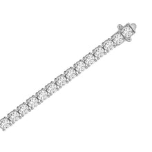 Load image into Gallery viewer, LADIES TENNIS BRACELET 12 1/2CT ROUND DIAMOND 14K WHITE GOLD 
