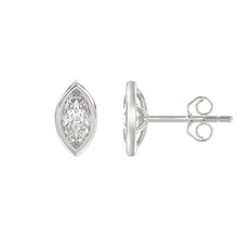 Load image into Gallery viewer, LADIES SOLITAIRE EARRINGS 2CT MARQUISE DIAMOND 14K WHITE GOLD
