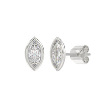 Load image into Gallery viewer, LADIES SOLITAIRE EARRINGS 2CT MARQUISE DIAMOND 14K WHITE GOLD
