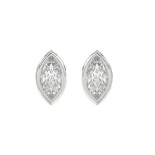 Load image into Gallery viewer, LADIES SOLITAIRE EARRINGS 3CT MARQUISE DIAMOND 14K WHITE GOLD
