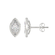 Load image into Gallery viewer, LADIES SOLITAIRE EARRINGS 3CT MARQUISE DIAMOND 14K WHITE GOLD
