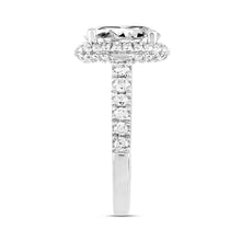 Load image into Gallery viewer, LADIES RING 4CT ROUND/OVAL DIAMOND 14K WHITE GOLD (CENTER STONE OVAL DIAMOND 3CT )
