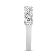 Load image into Gallery viewer, LADIES BAND 1CT ROUND DIAMOND 14K WHITE GOLD

