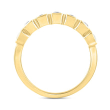 Load image into Gallery viewer, LADIES BAND 1 1/4CT EMERALD DIAMOND 14K YELLOW GOLD
