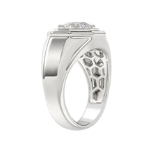 Load image into Gallery viewer, MEN'S RING 2CT ROUND DIAMOND 14K WHITE GOLD (CENTER STONE ROUND DIAMOND 2CT )
