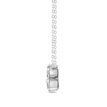 Load image into Gallery viewer, LADIES NECKLACE 1CT ROUND DIAMOND 14K WHITE GOLD WITH CHAIN 
