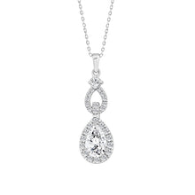 Load image into Gallery viewer, LADIES PENDANT 1 1/2CT ROUND/PEAR DIAMOND 14K WHITE GOLD
