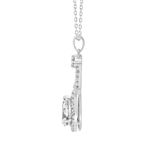 Load image into Gallery viewer, LADIES PENDANT 1 1/2CT ROUND/PEAR DIAMOND 14K WHITE GOLD
