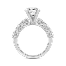 Load image into Gallery viewer, LADIES RING 4 1/2CT ROUND/OVAL DIAMOND 14K WHITE GOLD (CENTER STONE OVAL DIAMOND 3.00CT)
