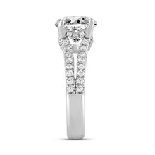 Load image into Gallery viewer, LADIES RING 3 1/2CT ROUND DIAMOND 14K WHITE GOLD (CENTER STONE ROUND DIAMOND 3CT )
