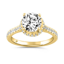 Load image into Gallery viewer, LADIES RING 2 1/2CT ROUND DIAMOND 14K YELLOW GOLD (CENTER STONE ROUND DIAMOND 2CT )
