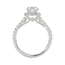 Load image into Gallery viewer, LADIES RING 2 1/2CT ROUND/OVAL DIAMOND 14K WHITE GOLD (CENTER STONE OVAL DIAMOND 2CT )
